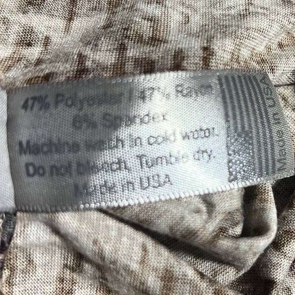 Go Couture Brown Animal Print Spaghetti strap Grecian Style Dress - Picture 7 of 8